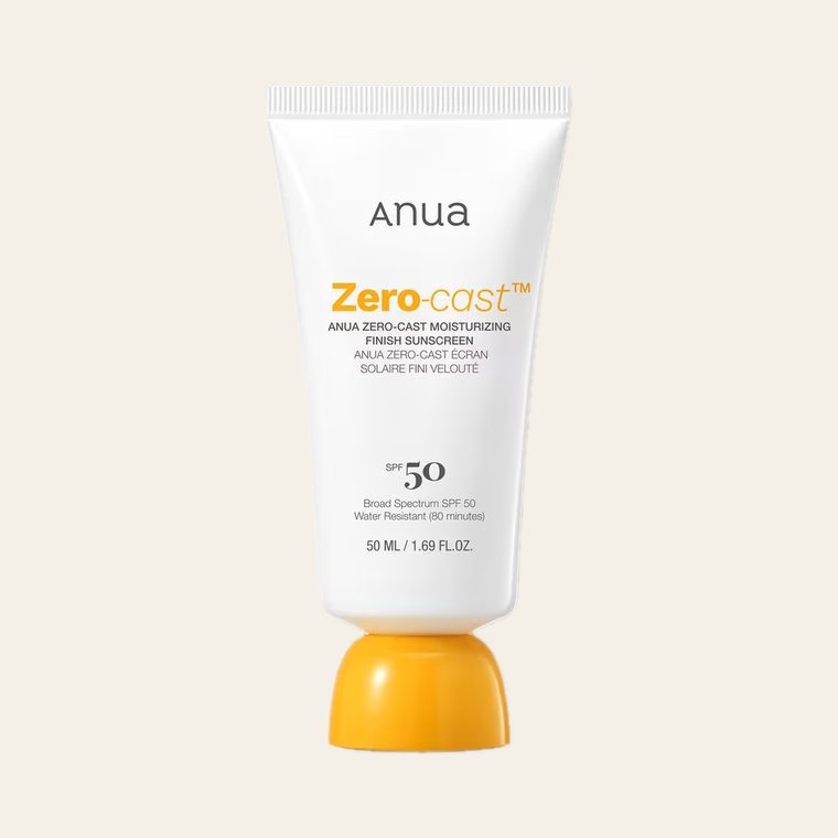 Anua Zero-Cast Moisturizing Finish Sunscreen SPF50+ PA++++
