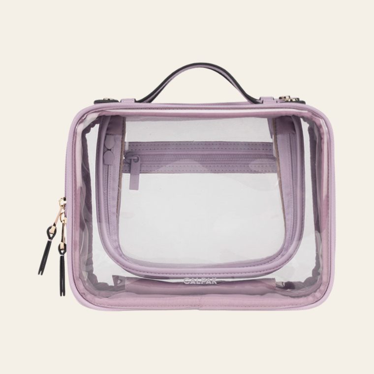 Calpak Medium Clear Cosmetics Case
