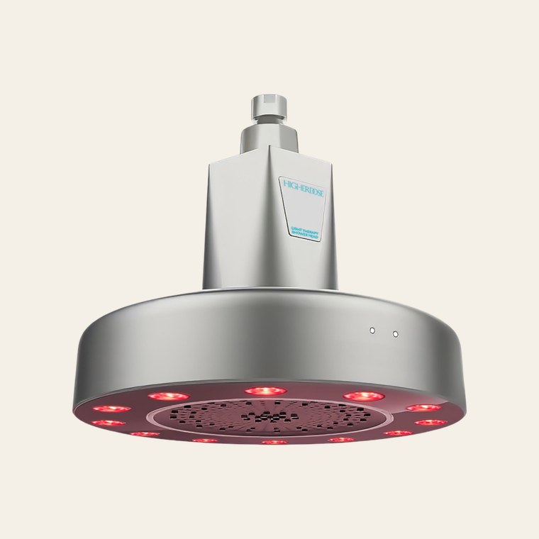 HigherDOSE Red Light Shower Filter, Polished Chrome